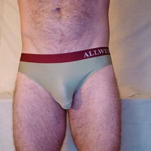 NWT Sage Green and Red Briefs with Athletic Fit